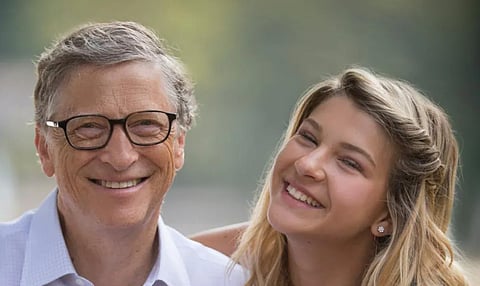 Bill gates with his daughter