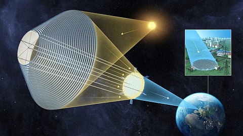 orbital solar power plant