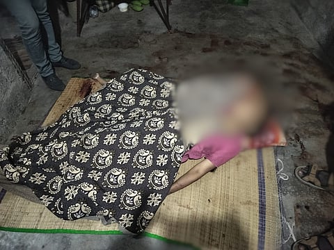 women cut her 9 month old baby nerve amd hung her self