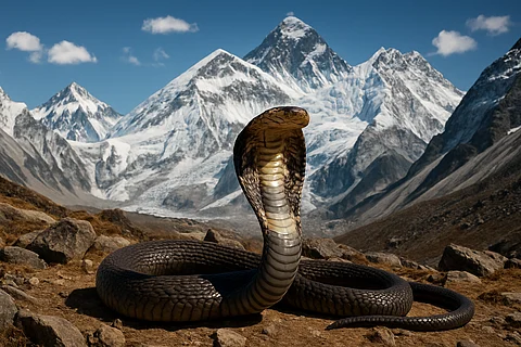 king cobra in mount everest