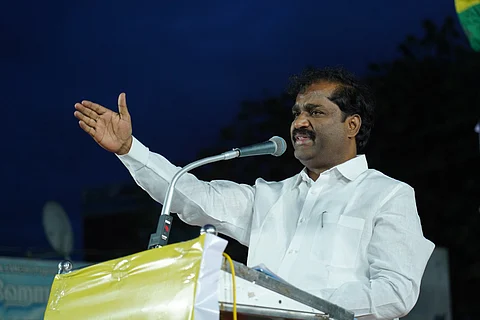 Tvk education festival politician Velmurugan made a vulgar comment on it