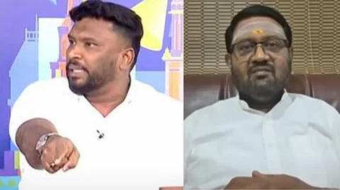 “அன்வர் ராஜா வீட்டு பாயம்மா கூட ஓட்டு போட மாட்டாங்க".. Live-ல் வார்த்தையை விட்ட மணிகண்டன் - விட்டு விளாசிய அலிம் அல் புஹாரி!