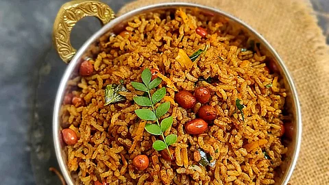 Tamarind rice recipe in tamil