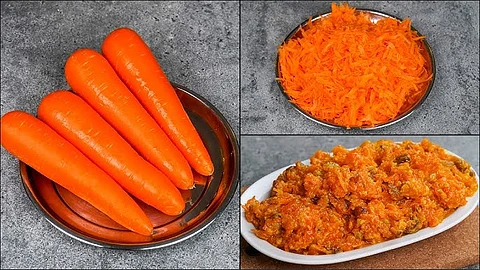 how to make carrot halwa in tamil