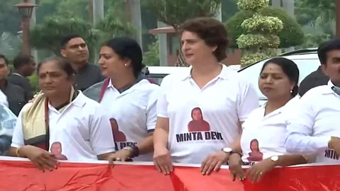 india allaince mp protest