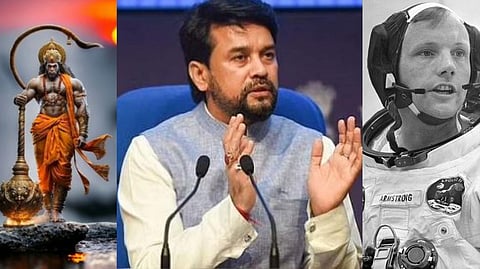 அனுராக் தாக்கூரின் சர்ச்சைக்குரிய பேச்சு: விண்வெளிக்கு முதலில் சென்றது ஹனுமனா, ஆம்ஸ்ட்ராங்கா?