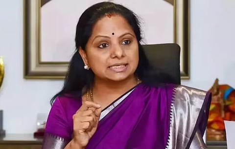 K. Kavitha, daughter of former Telangana Chief Minister KCR and MLC of the PRS party, resigned from the party after