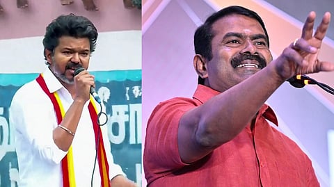 "விஜய்யை வார்த்தைகளால் வச்சு செய்யும் சீமான்".. பதிலடியும் கொடுக்க முடியாமல்.. வெளியேயும் சொல்ல முடியாமல் புழுங்கும் தவெக!