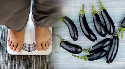 brinjal in the process of weight loss