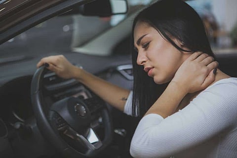 driving a car cause severe neck pain