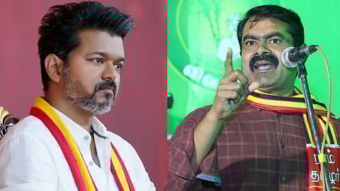 கட்சி தொடங்கிய காரணத்தையே தொலைத்துவிட்டாரா விஜய்!? சீமானை போல தனித்து நிற்க பயமா?