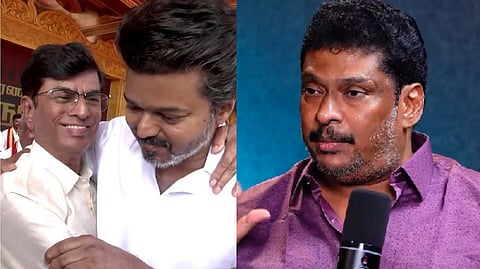 vijay with his father