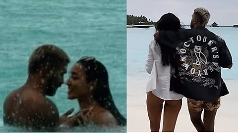 Hardik Pandya is close to girlfriend Mahika Sharma in beach