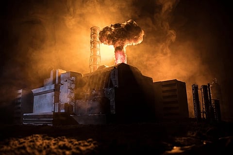 Chernobyl nuclear reactor explosion