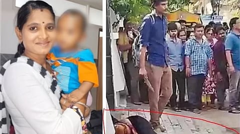 நடுரோட்டில் உயிர் பிரியும் வரை மனைவியின் கழுத்தை அறுத்த கணவன்… சந்தேகம் என்னும் நோயால் மிருகமாக மாறிய வாலிபர்!