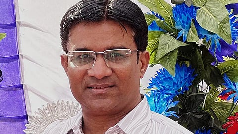 teacher Arvind - pc: the new indian express