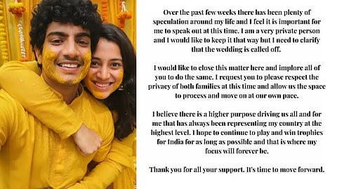 “இந்த விஷயத்தை இத்தோடு முடித்துக் கொள்ள விரும்புகிறேன்” - திருமணம் ரத்து என மனவேதனையுடன் ஸ்டோரி போட்ட ஸ்மிருதி மந்தனா!