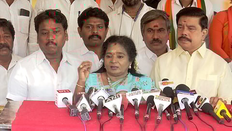 "வாயார தங்கச்சி என்று அழைப்பார்!" விஜயகாந்த் நினைவிடத்தில் உருகிய தமிழிசை சௌந்தரராஜன்!