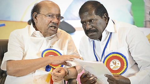ramadoss with gk mani