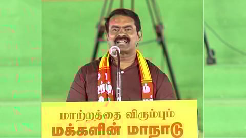 “சாதியை பார்த்து ஓட்டு போடாதீர்கள்” - இவர்கள் தலைவர்கள் அல்ல தரகர்கள்… அதிமுக, திமுகவை விளாசிய சீமான்!