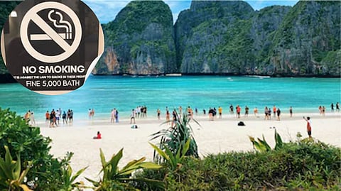 fine for smoking a cigarette