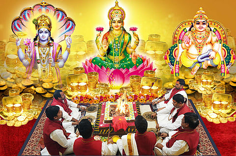 Mahalakshmi and Kubera Puja