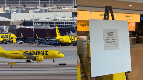 closure of Spirit Airlines