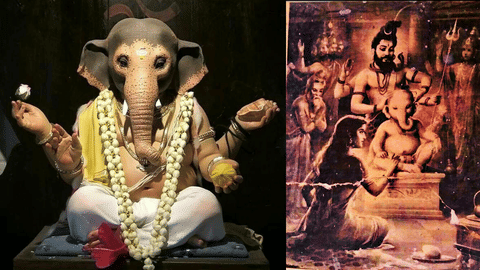 Ganesha get an elephant face