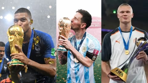 Mbappe, and Haaland, Messi