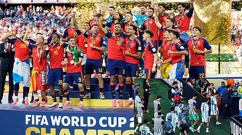 Argentina trophy ceremony incident