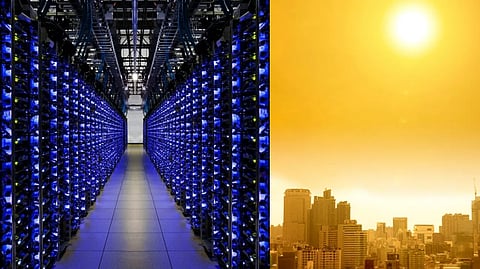 Heat waves threatening data centers