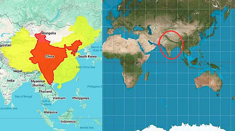 India size on world map
