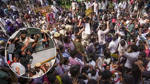 protest against gyanesh kumar