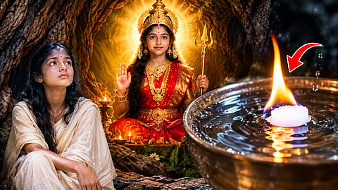 தண்ணீரில் அணையாமல் எரியும் கற்பூரம்! குகைக்குள் 14 வயது சிறுமி அம்மனாக மாறிய அதிசய வரலாறு!