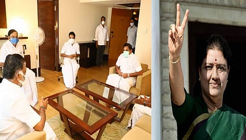 ஒரு எம்.எல்.ஏ ஆதரவு கூட இல்லை,..விரக்தியில் சசிகலாவை சந்திக்க  சென்ற ஓ.பி.எஸ்.! -ஹோட்டலில் சந்தித்து டீல் பேசிய இ.பி.எஸ்.!