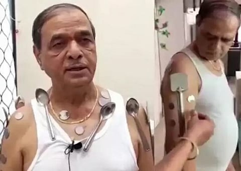 தடுப்பூசி போட்டதும் காந்த சக்தி பெற்ற மனிதர்.... அதிசயம் ஆனால் உண்மை!