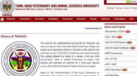 மதிப்பெண் வந்தவுடன் கால்நடை மருத்துவபடிப்பிற்கான மாணவர்கள் சேர்க்கை நடைபெறும்
