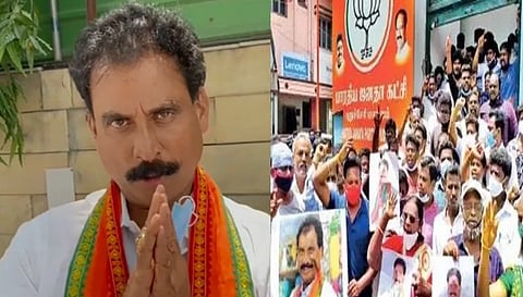 பாஜக அலுவலகத்தை அடித்து நொறுக்கியதற்கும் எனக்கும் சம்மந்தமில்லை,. ஆனால் வருத்தம் தெரிவிக்கிறேன்,! புதுவை பாஜக எம்.எல்.ஏ.!