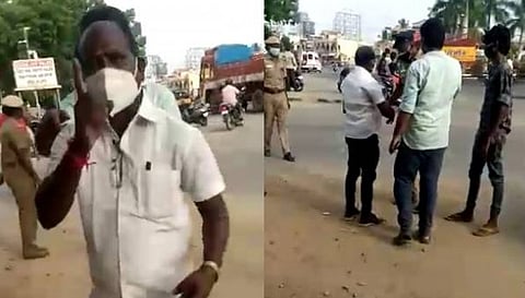 சங்கை அறுத்துடுவேன்,பெட்ரோல் ஊத்தி கொளுத்திடுவேன்,..போலீசாரையே மிரட்டிய ஹிந்து முன்னணி தலைவர்.!