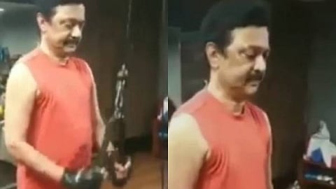 ஜிம்மில் மாஸ் காட்டும் ஸ்டாலின்!! இணையத்தில் வைரலாகும் முதல்வரின் ஒர்க் அவுட் வீடியோ...