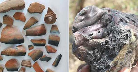 2000 ஆண்டுகள் பழமையான பானை ஓடுகள்... தொல்லியல் ஆய்வு நிறுவனம் கண்டெடுப்பு...