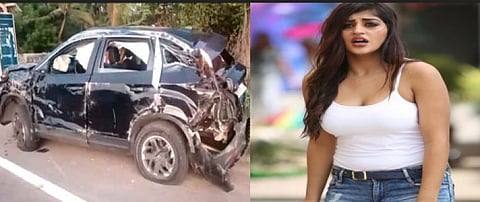 நடிகை யாஷிகா ஆனந்தின் ஓட்டுனர் உரிமம் பறிமுதல்