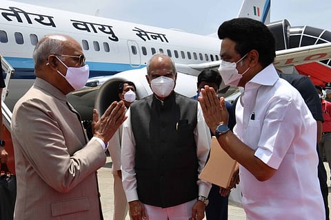 சென்னை வந்தடைந்தார் குடியரசு தலைவர் ராம்நாத் கோவிந்த்...