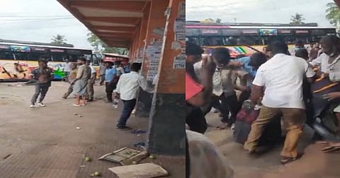 கஞ்சா போதையில் இளைஞர் ரகளை: சுற்றி வளைத்து தர்ம அடி கொடுத்த பொதுமக்கள்...