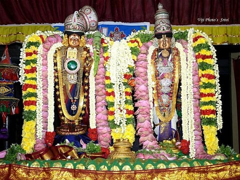 ஸ்ரீவில்லிபுத்தூர் ஸ்ரீஆண்டாள் கோவிலில் புஷ்பயாகம்...