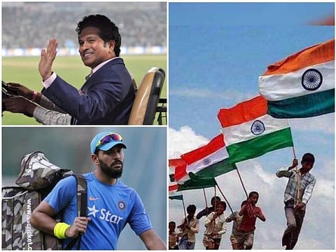 75வது ஆண்டு சுதந்திர தினம்... மூத்த கிரிக்கெட் வீரர்கள் வாழ்த்து...