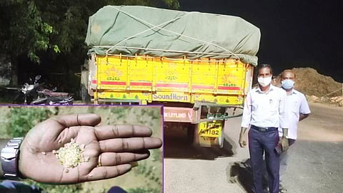 லாரியில் கடத்தப்பட்ட 15டன் ரேஷன் அரிசி... காஞ்சிபுரம் அருகே பறிமுதல்...