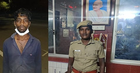 சினிமாவில் மட்டுமல்ல... நிஜத்திலும் நடக்கும்... பெண் காவலருக்கு குவியும் பாராட்டு!
