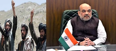 காஷ்மீர் விவகாரத்தை கையில் எடுத்த தலிபான்: பாதுகாப்பு அச்சுறுத்தல் குறித்து உள்துறை அமைச்சர் அமித்ஷா முக்கிய ஆலோசனை...