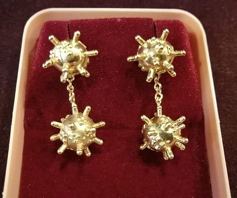 ட்ரெண்டாகி வரும் கொரோனா ஜிமிக்கி கம்மல்..!!